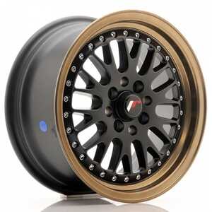 Japan racing Jr10 Matt Black Bronze Lip 8x15 4/100 ET20 N74.1