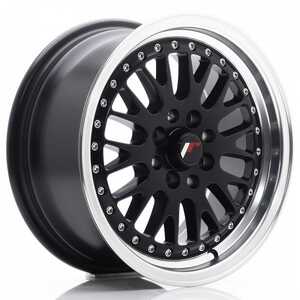 Japan racing Jr10 Matt Black Machined Lip 7x15 4/100 ET30 N74.1