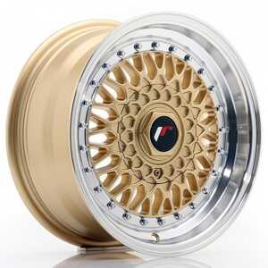 Japan racing Jr9 Gold Machined Lip 8.5x17 4/100 ET20 N74.1