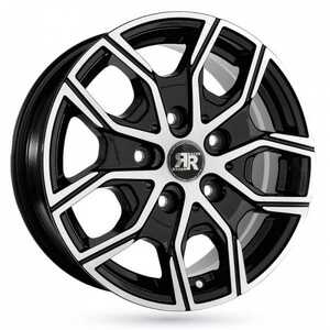 Racer Carver Shiny Black Machined Face 6.5x16 5/108 ET42 N65.1