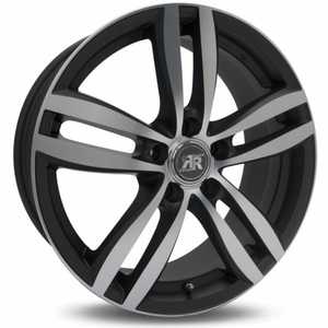 Racer Target Black Machined Face 6.5x16 5/108 ET0 N63.4